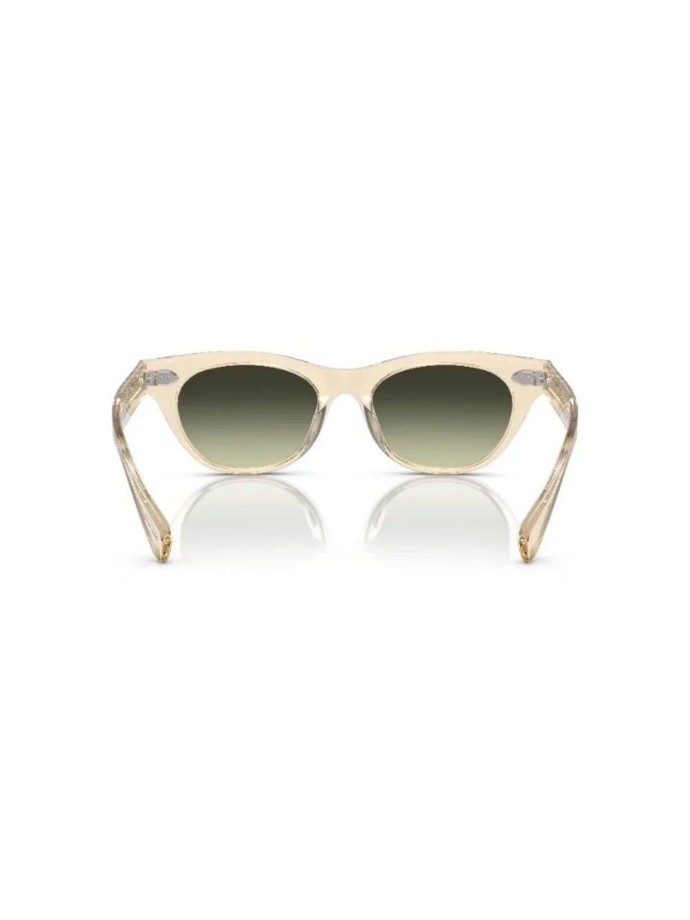 New Oliver Peoples Women's Sunglasses Multicolor Butterfly Green Lens Acetate